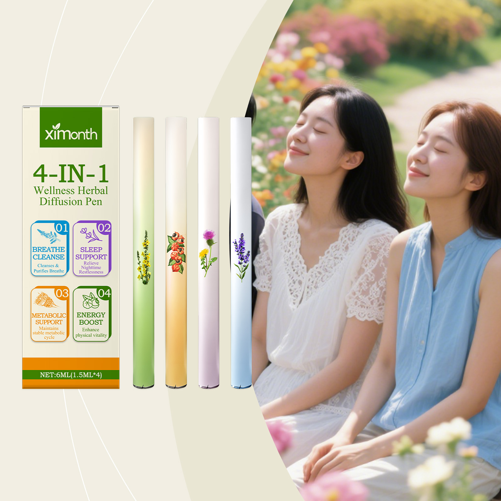 Natural Herbal Wellness - 4 in 1 허벌 에너지 콤보