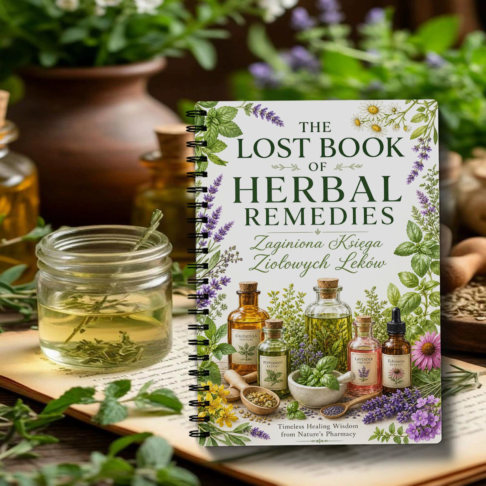 허브 요법 스파이럴 노트 폴란드어판 커버 저널 (허브  - Natural Herbal Wellness 리뷰 및 가격