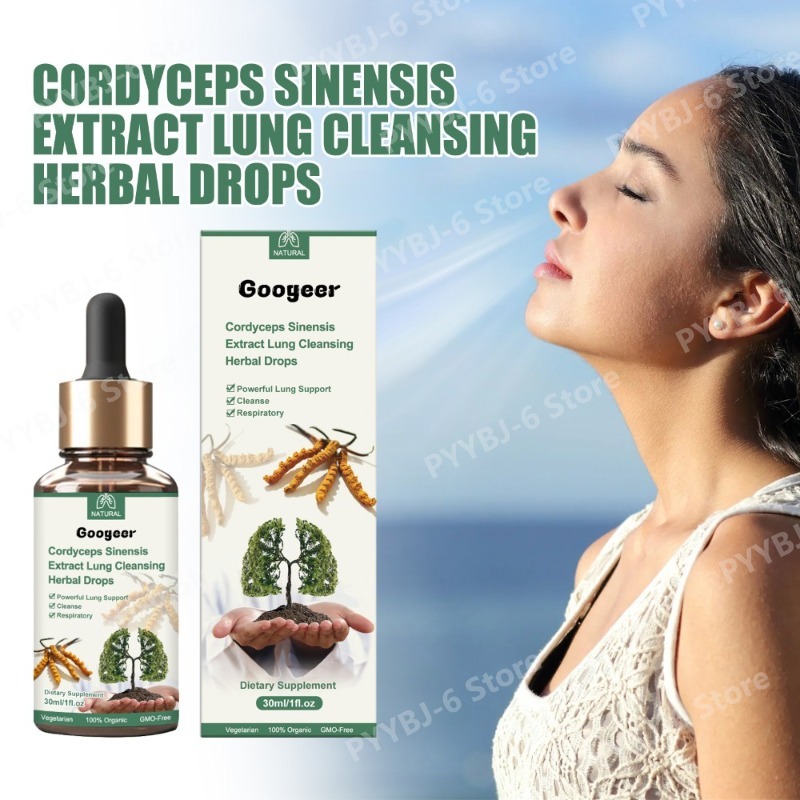 동충하초 추출물 허브 드롭스 (멀레인 & 강황 함유)  - Natural Herbal Wellness 리뷰 및 가격