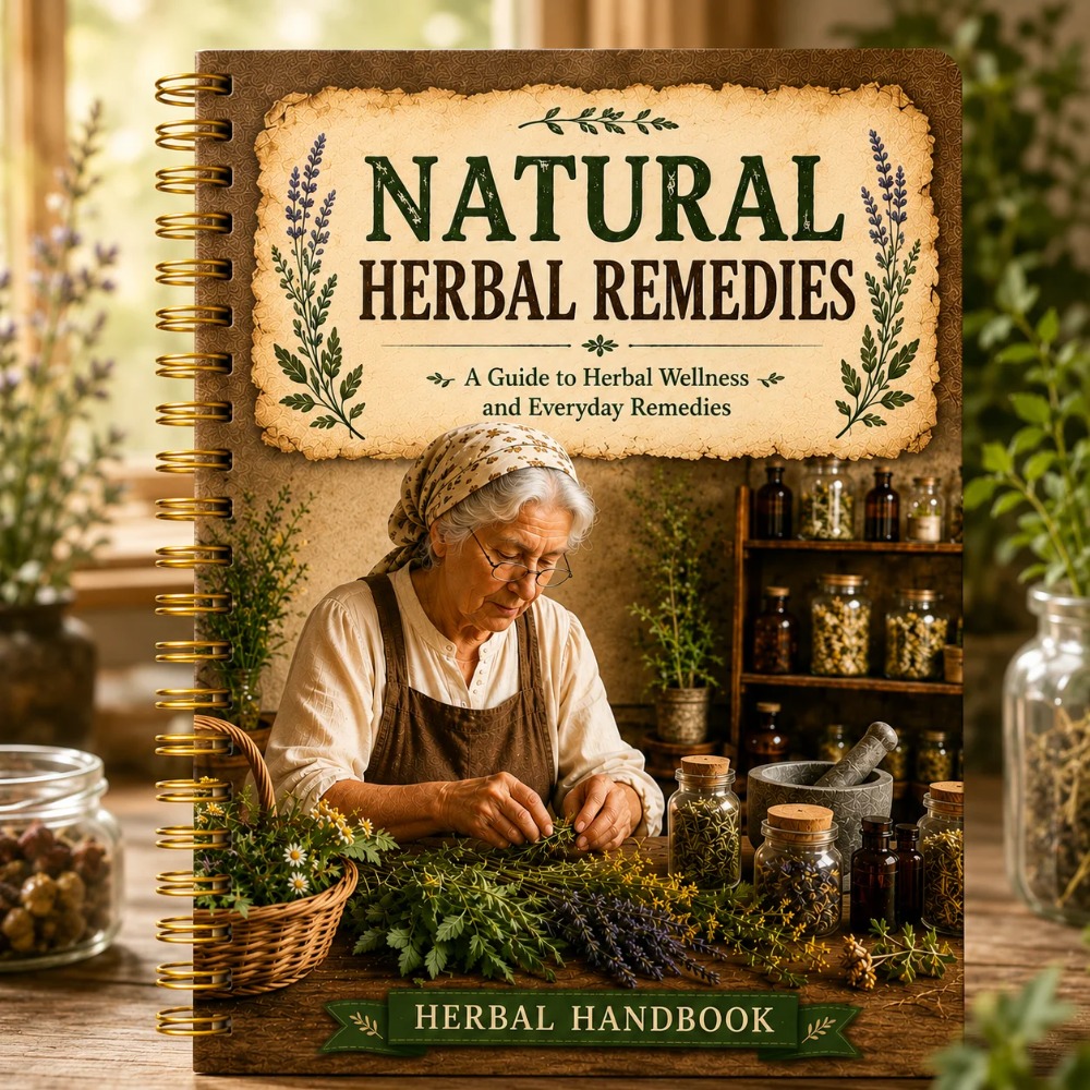 천연 허브 요법 레시피를 기록하기에 완벽한 빈티지 디자 - Natural Herbal Wellness 리뷰 및 가격