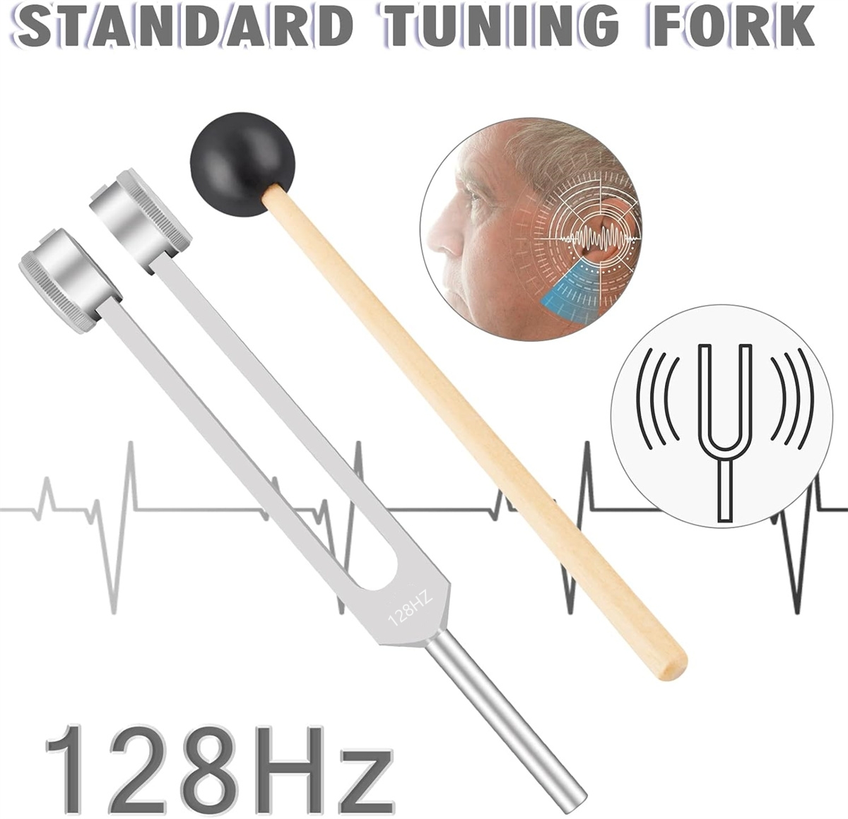 미와이어 128Hz 튜닝 포크: DNA 복구, 신경계  - Healing Wellness 리뷰 및 가격